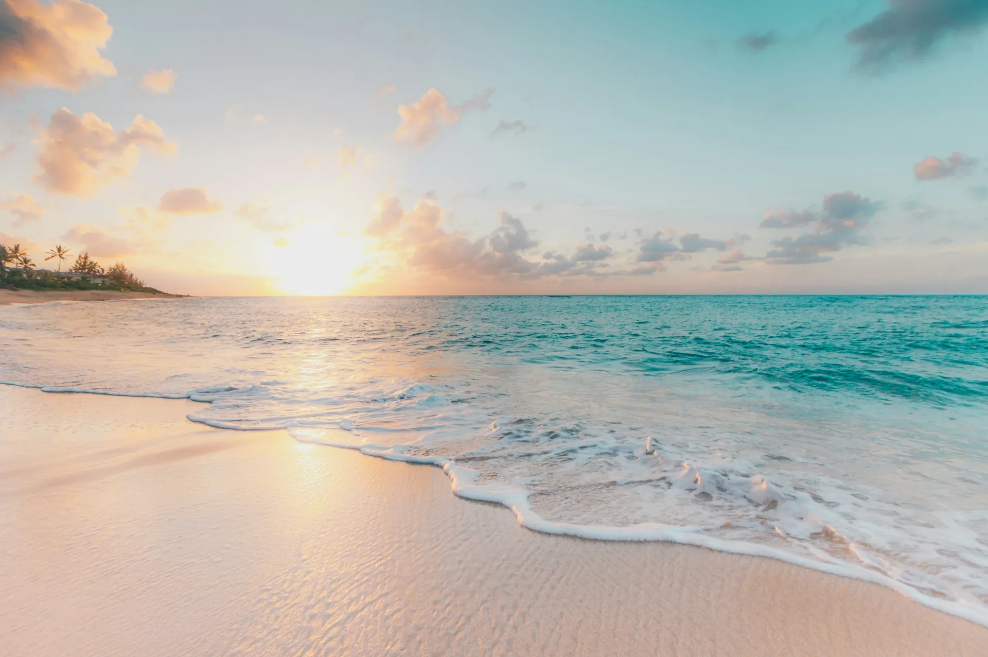 Golden-hour light over a Florida coastal scene